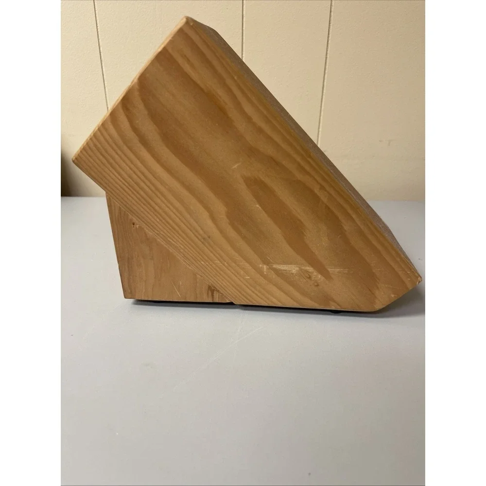 Vintage Oneida ~Wooden Knife‎ Block~ 8 Slots 8